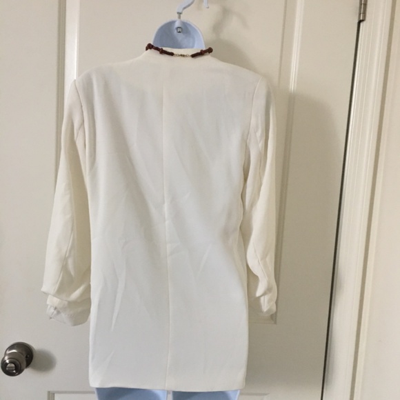 H&M Women’s White Blazer Size 6 - Picture 5 of 6